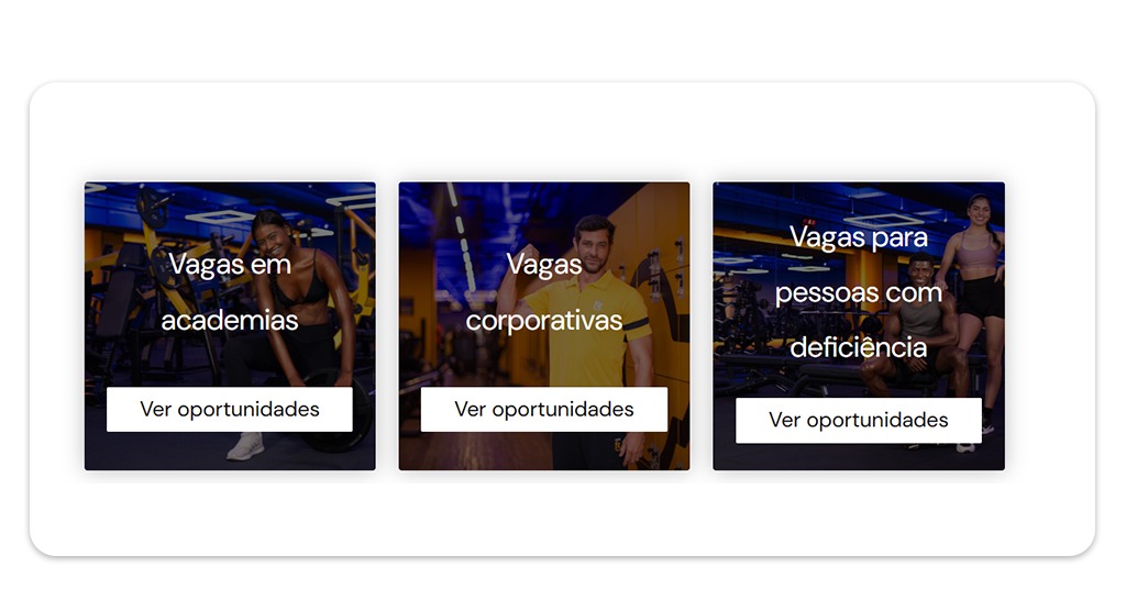 Vagas de trabalho na smart fit academia