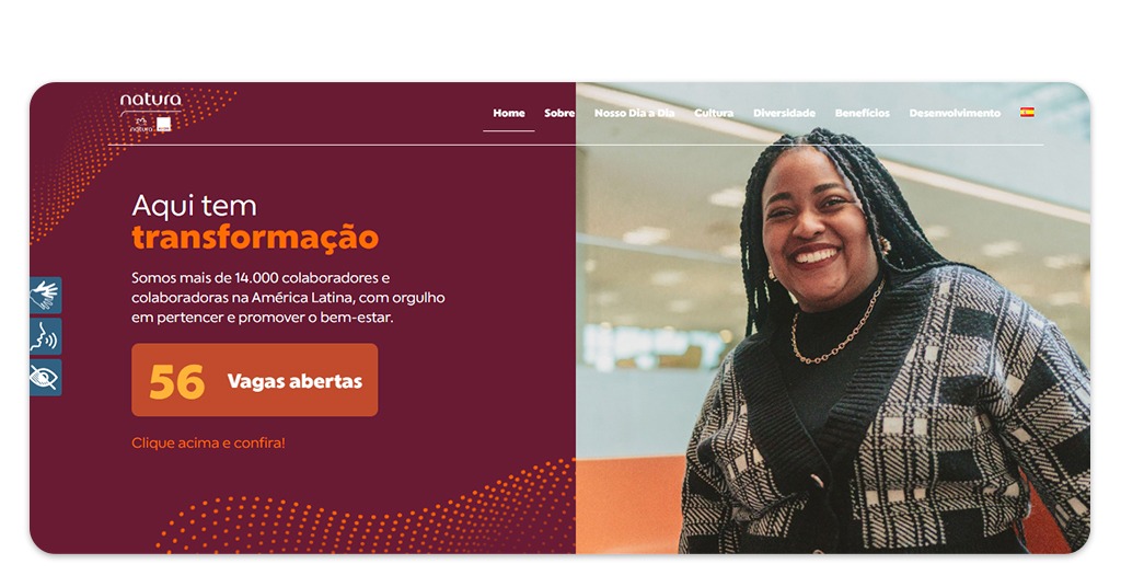 Vagas de emprego na Natura