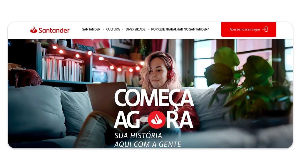 Vagas para trabalhar no Santander