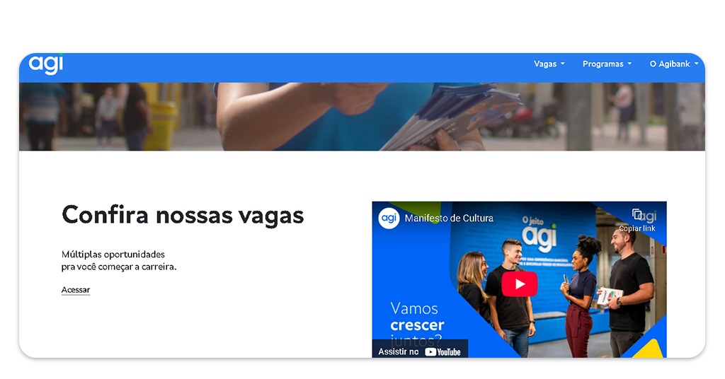 Vagas para trabalhar no Agibank