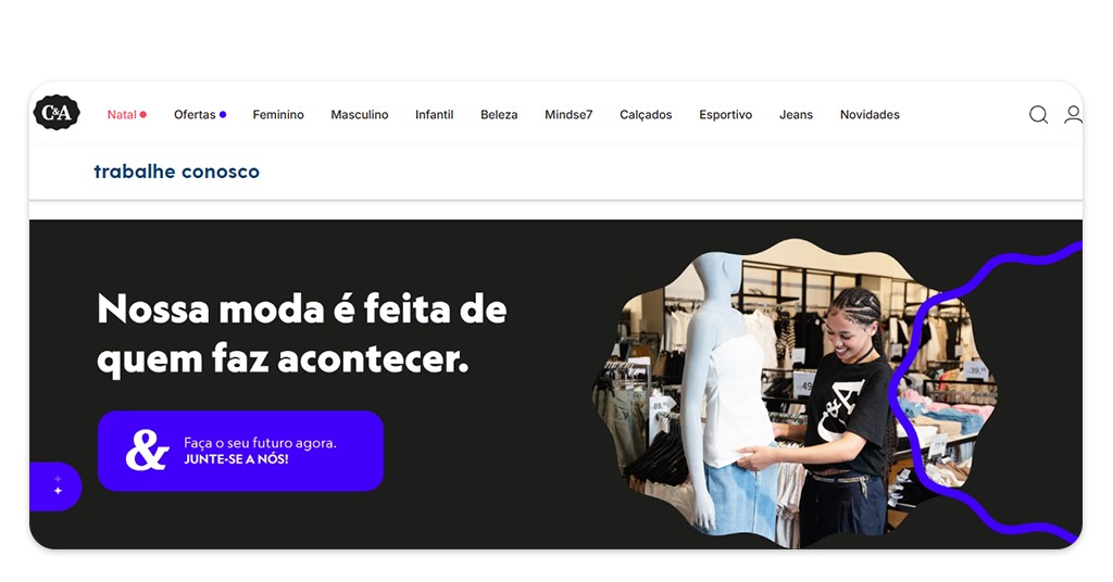 Emprego nas lojas C&A