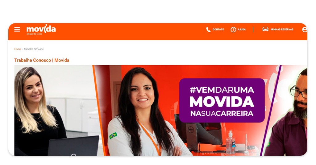 Vagas abertas na Movida