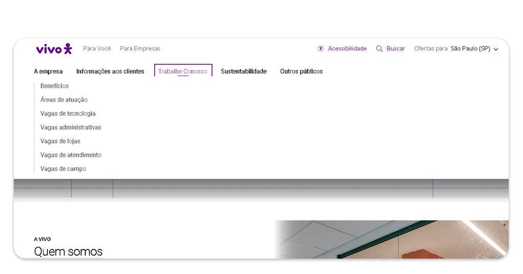 Vagas de emprego na Vivo