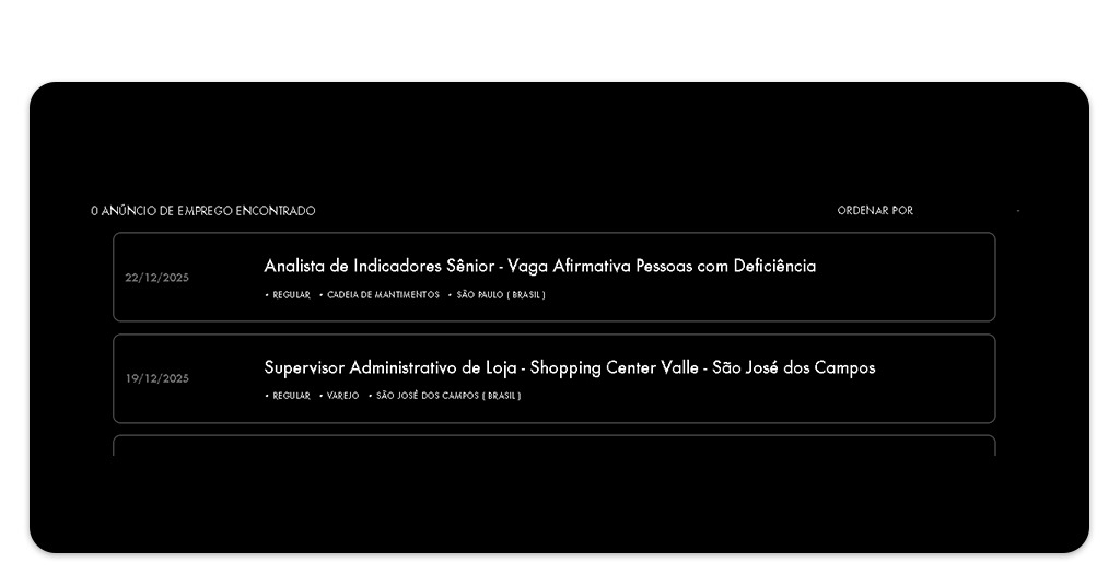 Vagas disponíveis na Sephora