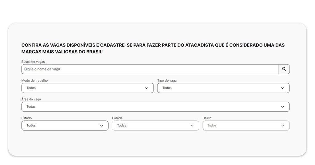 Emprego no Assaí Atacadista