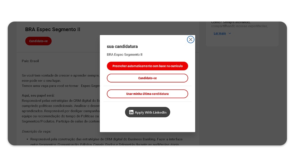 Vagas para trabalhar no Santander