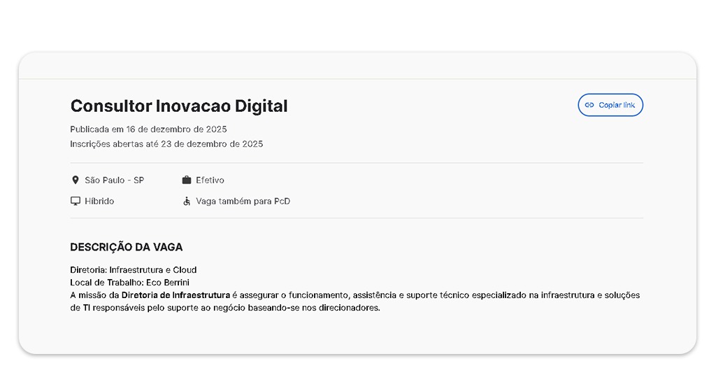Vagas de emprego na Vivo