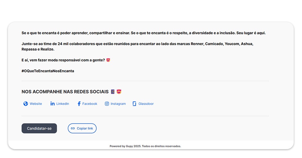 Vagas de emprego na Renner