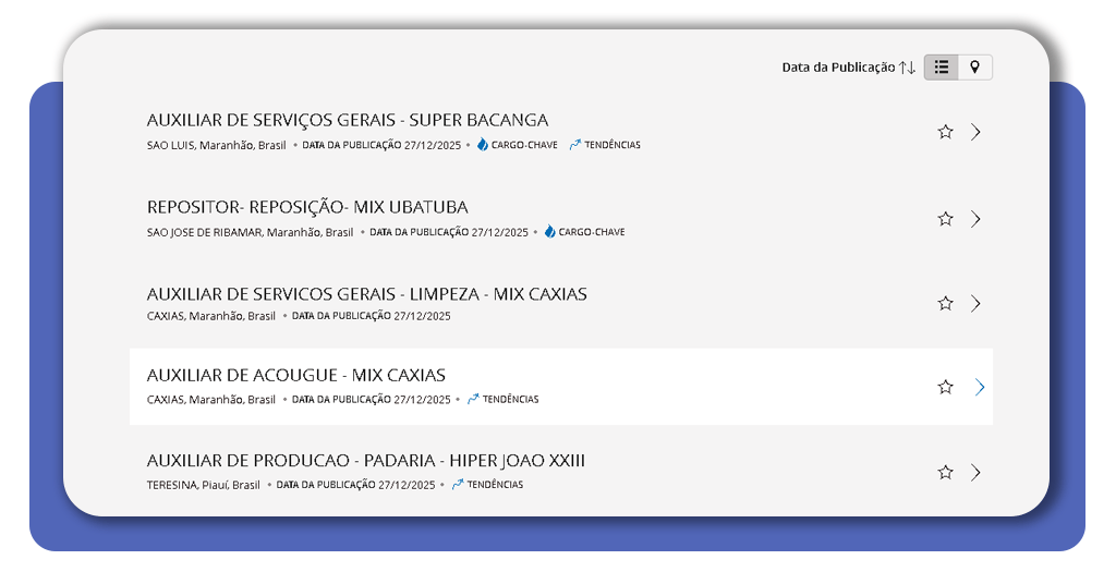 Vagas no Grupo Mateus