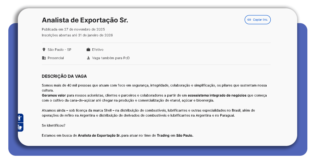 Vagas abertas na Raízen