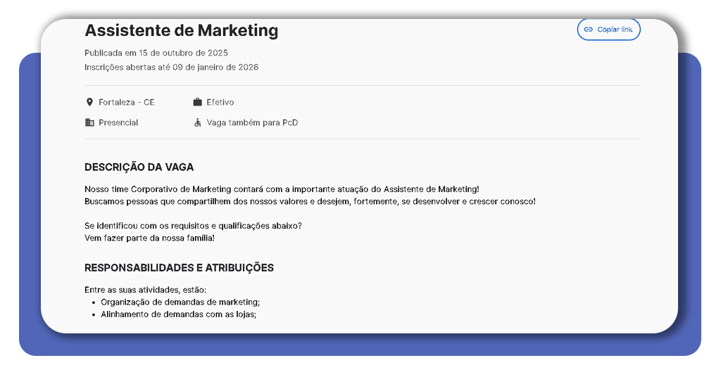 Vagas abertas no Coco Bambu