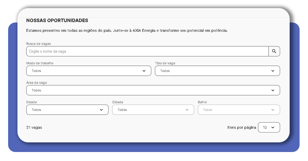 Vagas abertas na Eletrobras