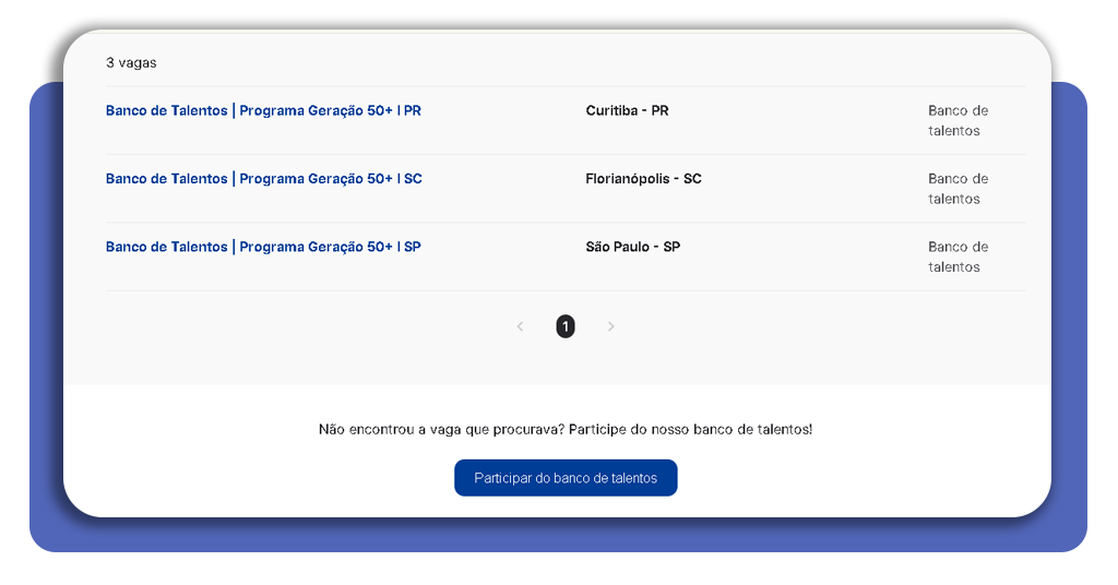 Programa Geração 50+ Panvel