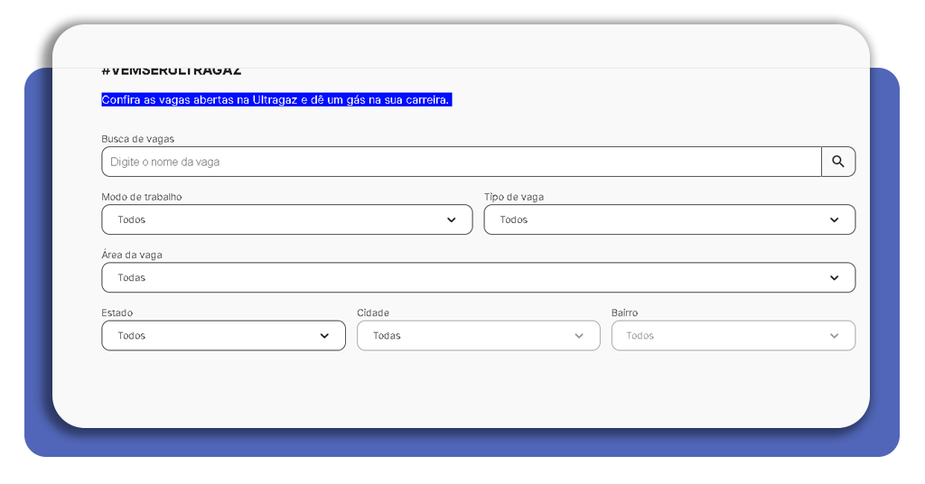 Trabalhar na Ultragaz
