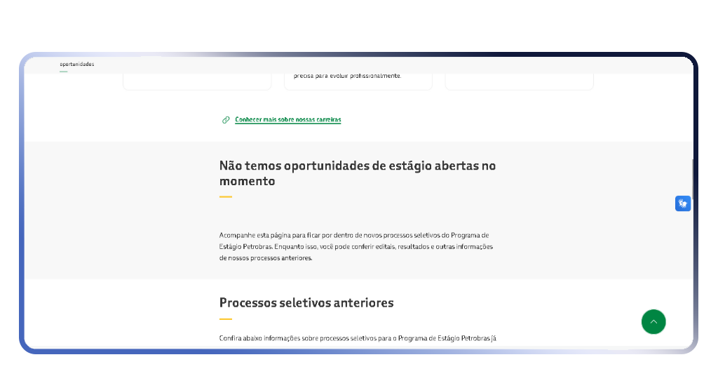 Estágio na Petrobras