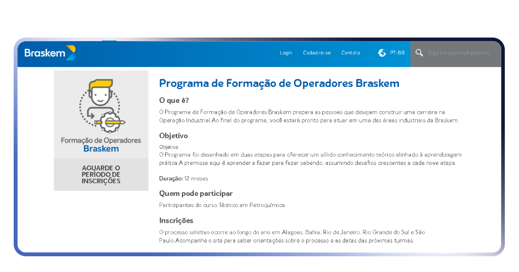 Formação de Operadores Braskem