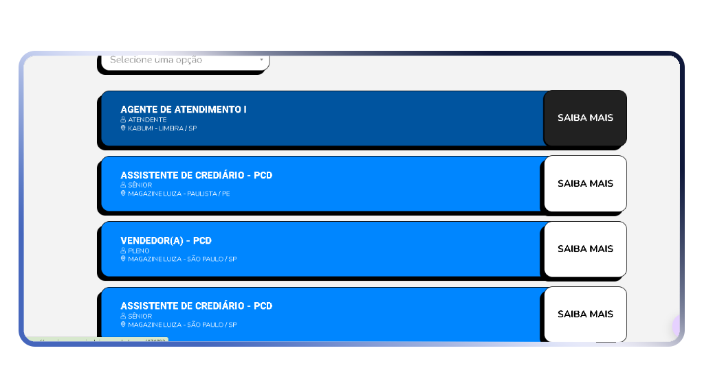 Vagas PcD na Magazine Luiza