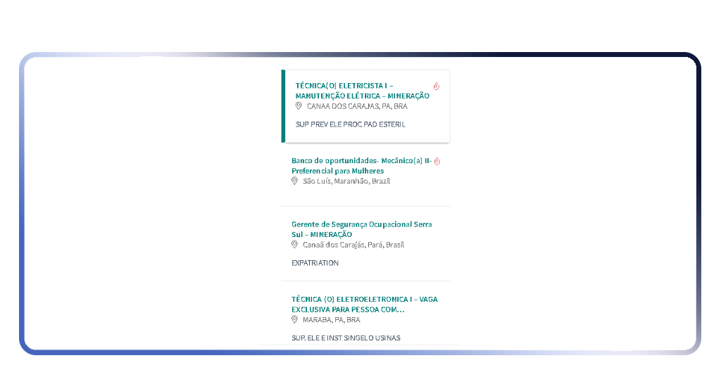 Vagas para trabalhar na Vale