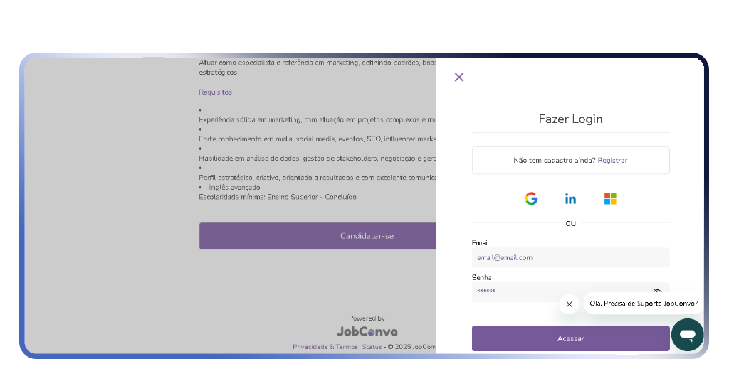 Vagas abertas na Adecco