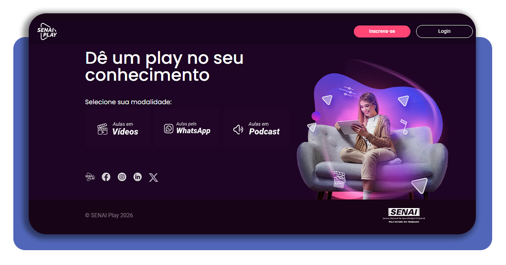 Curso gratuito no SENAI