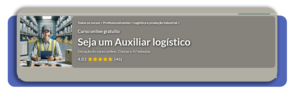 Curso grátis de logística
