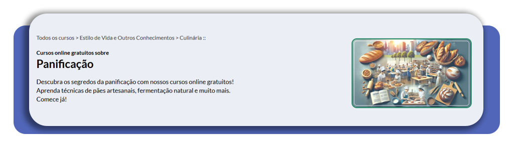 Curso de padeiro grátis