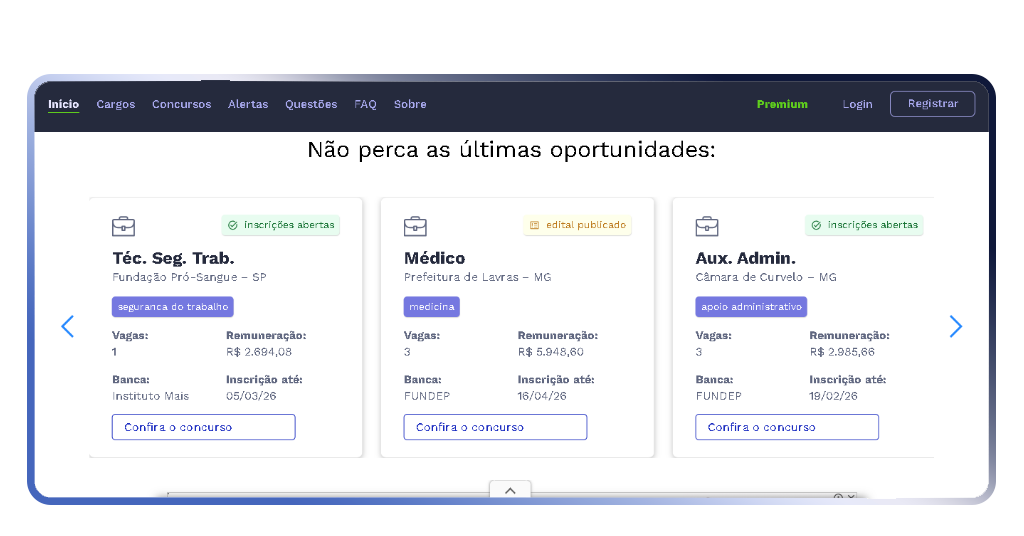 Concursos de nível fundamental