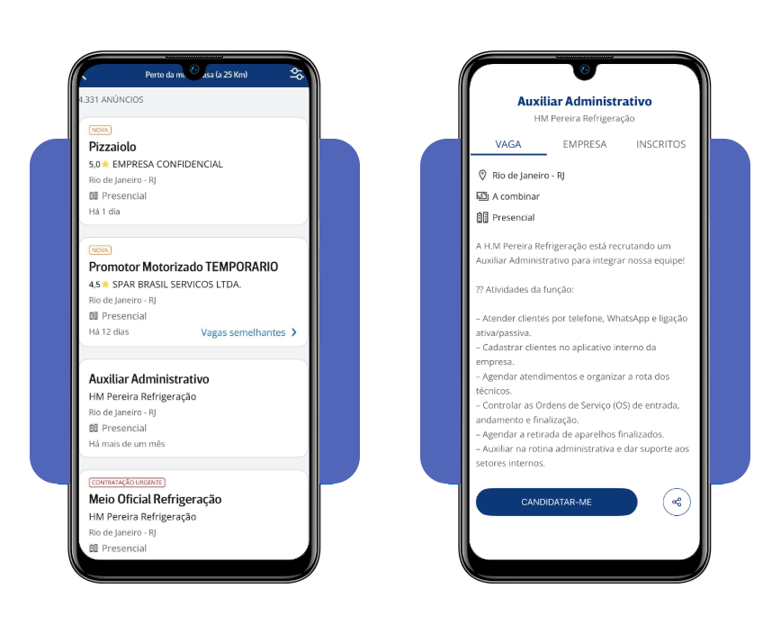 Emprego perto de casa