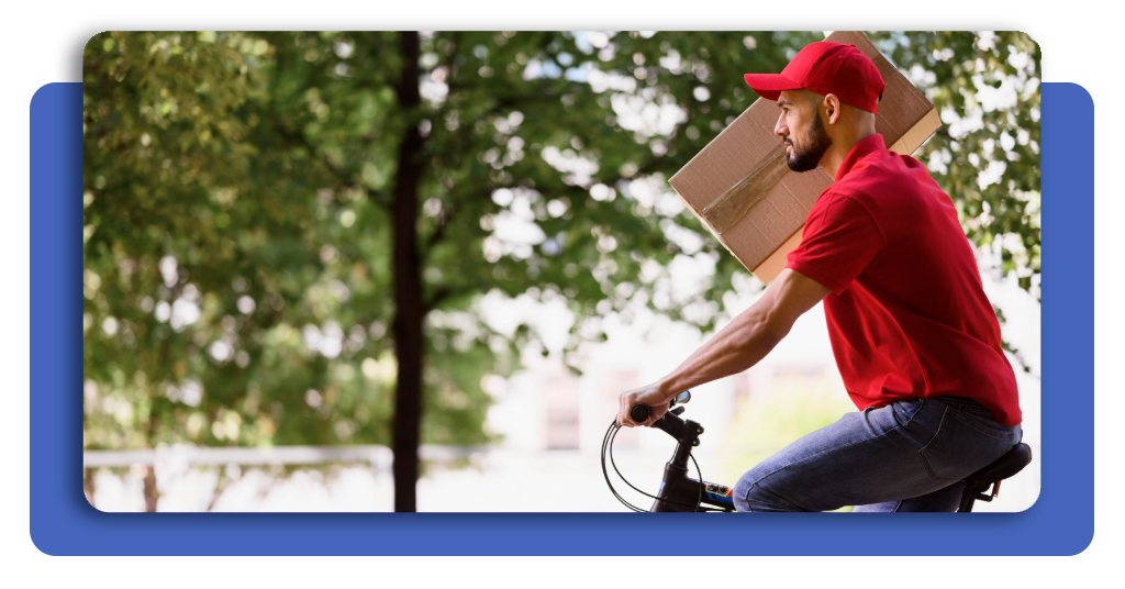 Para entregadores de bike, o iFood não exige CNH: basta ter RG, conta bancária no seu nome e o celular com o app instalado para começar a receber pedidos.