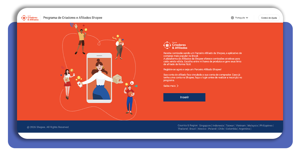 Seja afiliado Shopee: entenda como e cadastre-se já