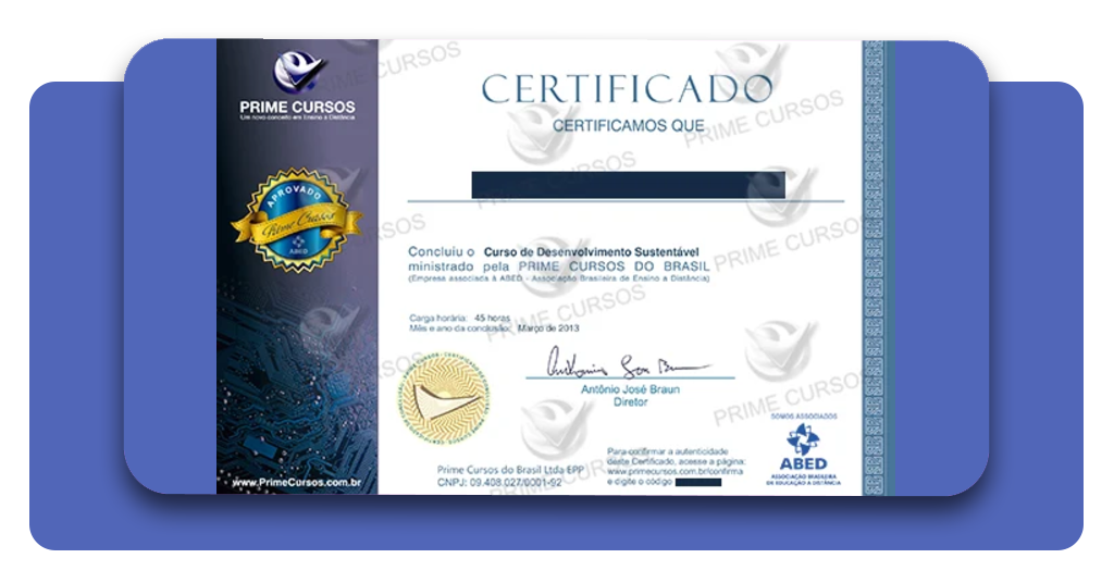 Certificado de conclusão do curso de NR-35