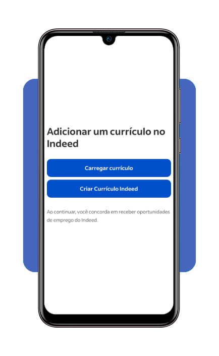 Interface do criador de currículos do Indeed com campos para preencher dados pessoais e experiências