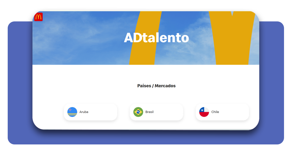 Portal oficial de vagas de emprego do McDonald's