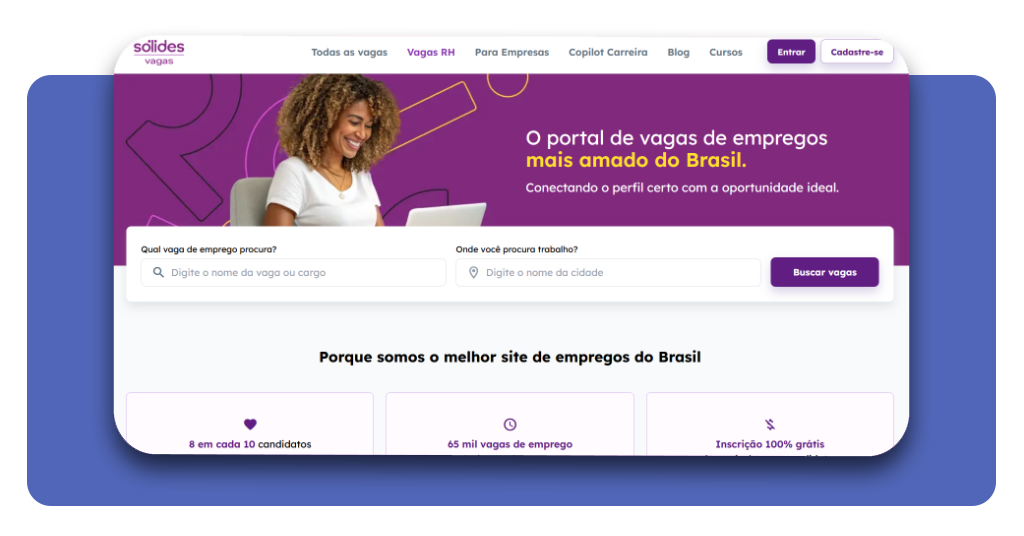 Plataforma de empregos Sólides