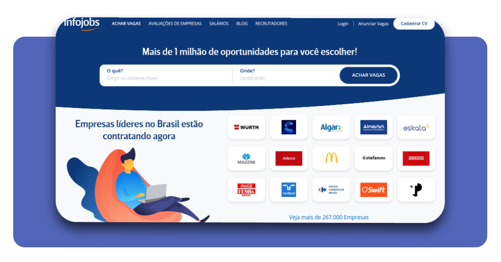 Plataforma de empregos Infojobs