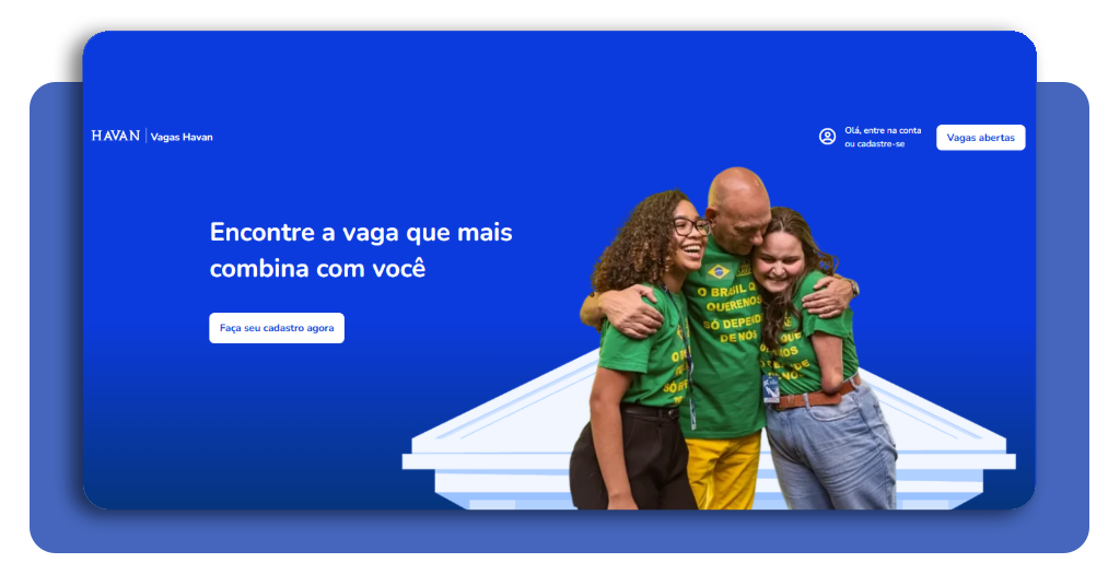 Passo 1 - Acesse o portal de carreiras da Havan