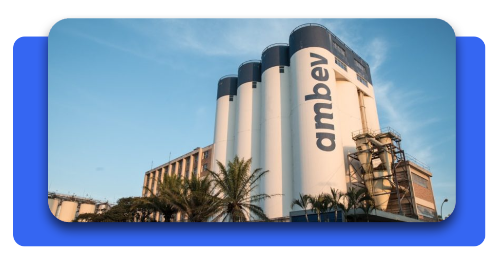 Fábrica da Ambev, uma das maiores do mundo na produção de cervejas