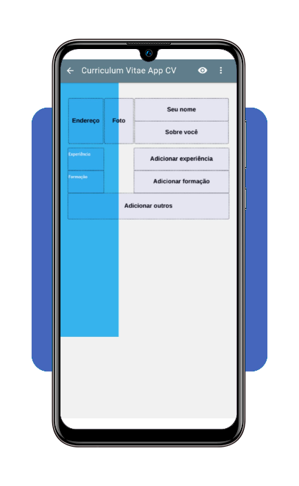 Passo 4 - Inserção de informações pessoais no Curriculum Vitae App CV