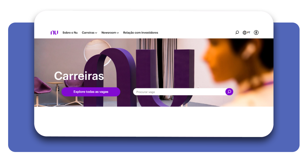 Portal de carreiras do Nubank
