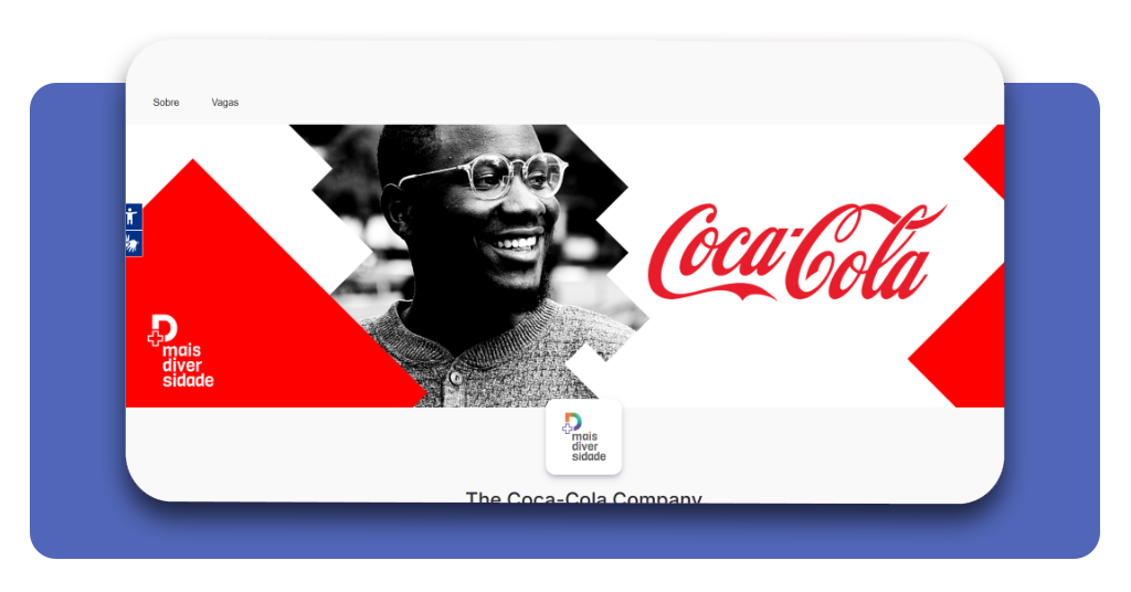 Página de carreiras da Coca-Cola na plataforma Gupy
