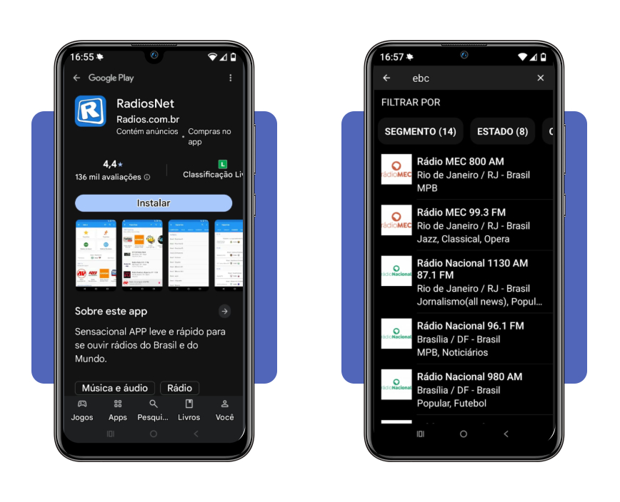 Passo a passo para baixar o RadiosNet no celular Android
