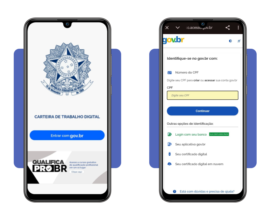Passo a passo para baixar o app Carteira de Trabalho Digital