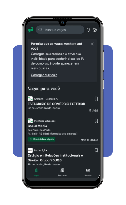 Passo 3 para cadastrar currículo no Glassdoor