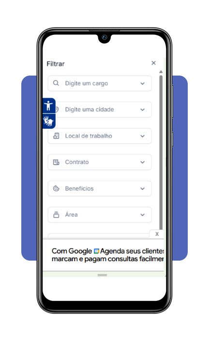 Candidato se preparando para processo seletivo de auxiliar de produção