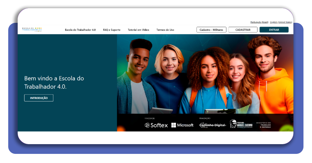 Escola do Trabalhador 4.0 - qualificação digital gratuita parceria MTE e Microsoft