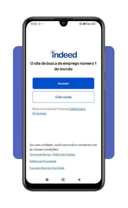 Download do aplicativo Indeed na Google Play Store