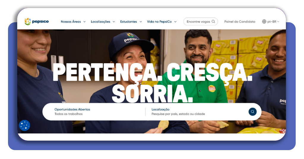 Portal de carreiras oficial da PepsiCo Brasil